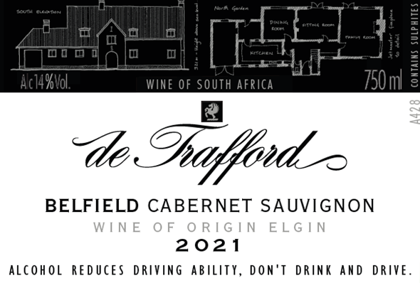 De Trafford Belfield Cabernet Sauvignon 2021 Release (Per case of 6)