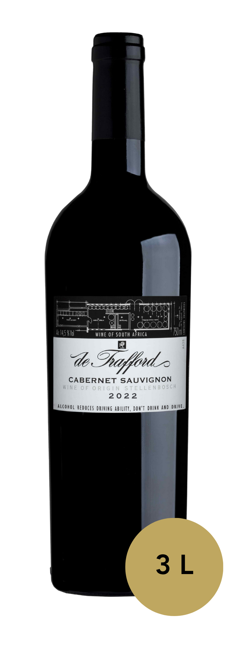 De Trafford Cabernet Sauvignon 2022 Jeroboam (3L)